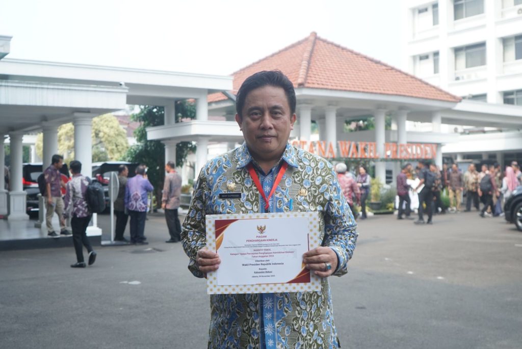 Berhasil Tekan Angka Kemiskinan Extrem Di Bawah 2 Persen, Pemkab Bekasi Dapat Insentif Fiskal Dari Wakil Presiden