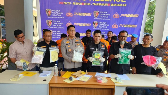 Polisi Tangkap Satu Keluarga di Bekasi Terlibat Jaringan Narkoba