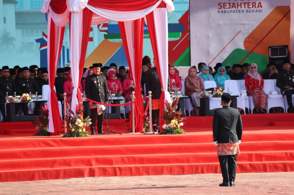 Ultah Kabupaten Bekasi ke-75 Bertepatan dengan Ulang Tahun Bupati! Begini Momen Penuh Kejutan di Plaza Pemda