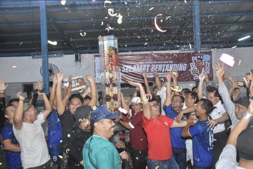 Tumbangkan Bagian Umum Setda, Disperkimtan Juarai Futsal Piala Bupati Bekasi 2025