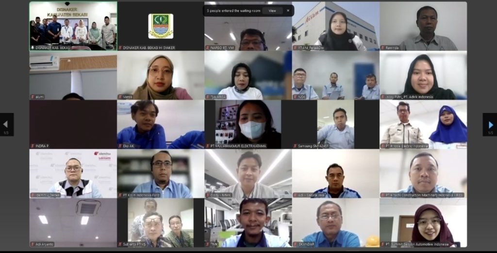 Lewat Daring, Dinas Ketenagakerjaan Kab Bekasi Sosialisasikan Inovasi Pencatatan LKS Bipartit dan Pengaduan HI Berbasis Website