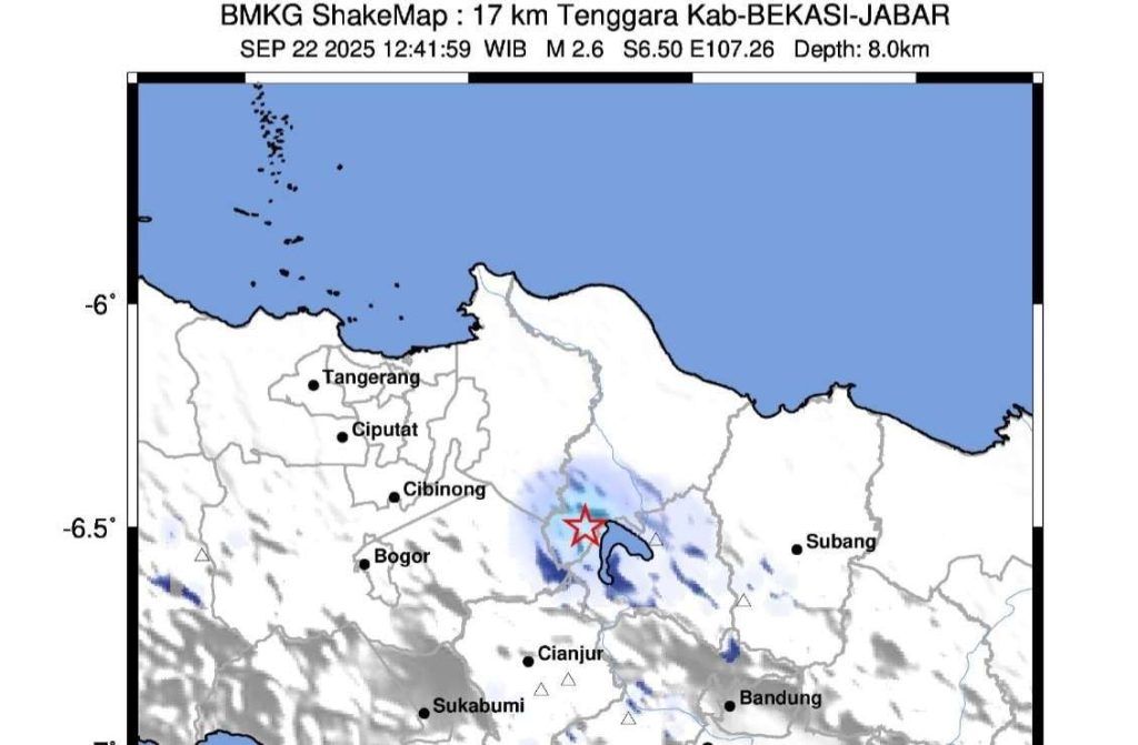 Breaking News! Bekasi Diguncang Gempa Siang Bolong, Getarannya Bikin Warga Panik hingga Karawang!