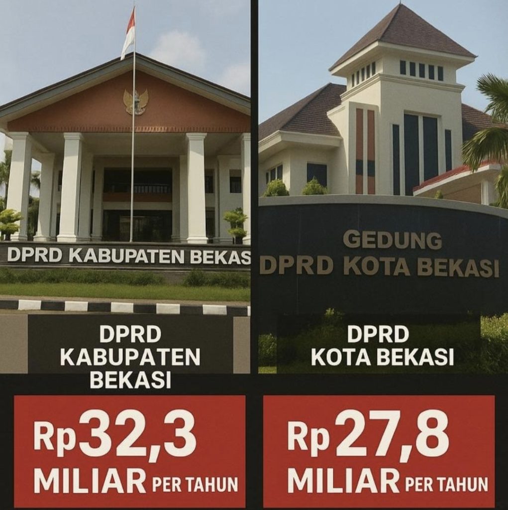 Ironis..APBD Jadi ATM DPRD? Kota Bekasi Habiskan Rp27,8 Miliar, Kabupaten Rp32,3 Miliar Buat Tunjangan