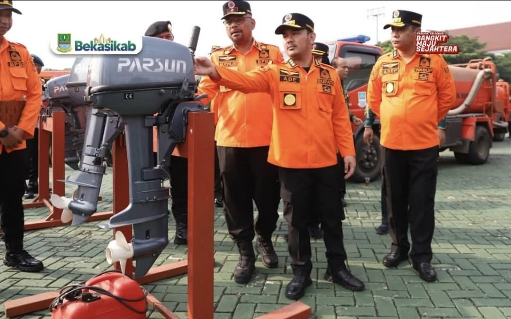 Gelar Apel Bencana Hidrometeorologi, Bupati Bekasi Minta Kesiapsiagaan Sejak Dini 