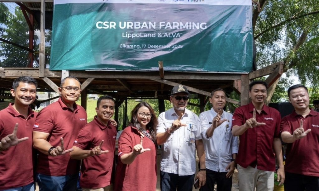 CSR Urban Farming Lippo Cikarang Dapatkan Apresiasi Dari Pemkab Bekasi