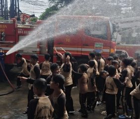Damkarmat Kab Bekasi Jadi Tujuan Outing Class Sekolah Di Kab Bekasi, Edukasi Dan Sosialisasi Jalan Terus