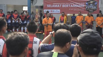 Semarakkan Hari Jadi ke-76 dan HUT RI ke-81, 28 Tim Adu Gocekan Di Rumput Hijau Futsal Bupati Bekasi Cup