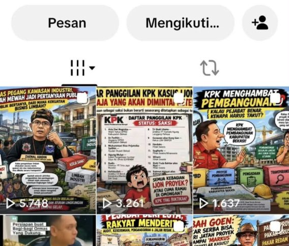Mahamuda Sayembarakan Hadiah USD 3.000 , Yang  Bisa Unglap Akun “Bekasi Makin Kusut”