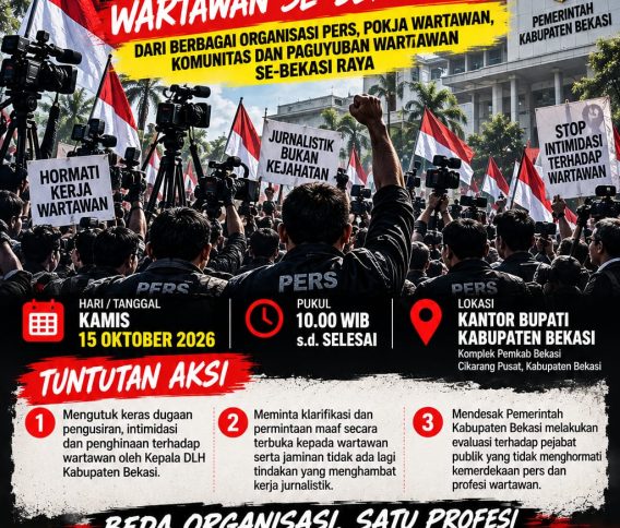 Wartawan Bekasi Siapkan Aksi Damai, Minta Persoalan dengan Pejabat Diusut Objektif